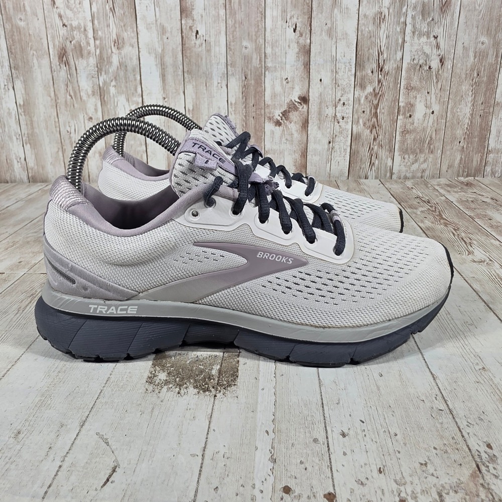 Brooks Trace Women's Running Shoes Grey Lavender 1203511B165 Size 6.5 Medium B